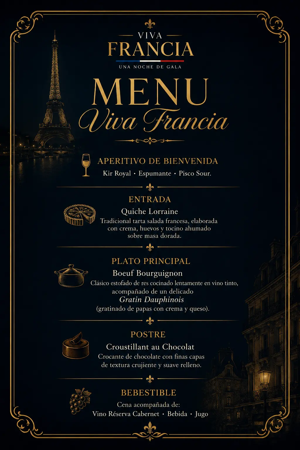 Menú Viva Francia